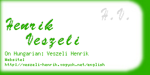 henrik veszeli business card